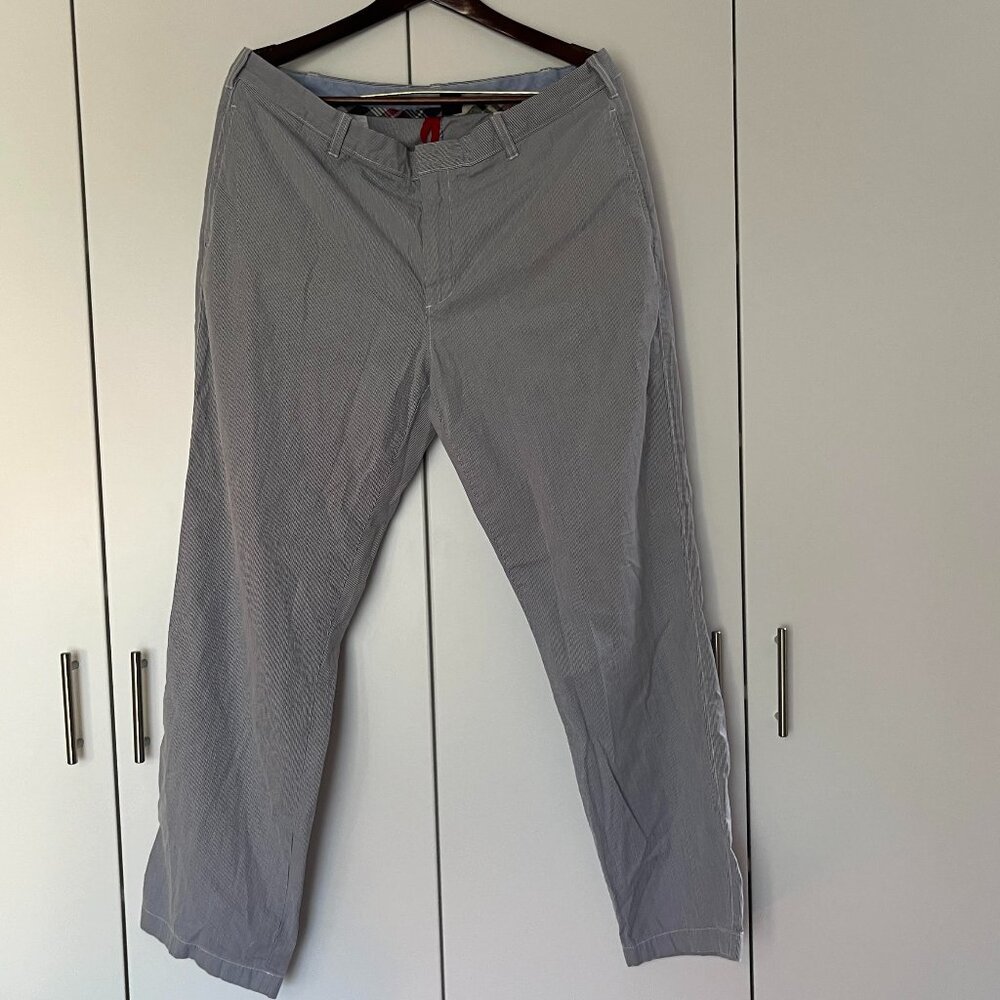 J. Crew Vintage Blue & White Striped Chinos  Size 38x32